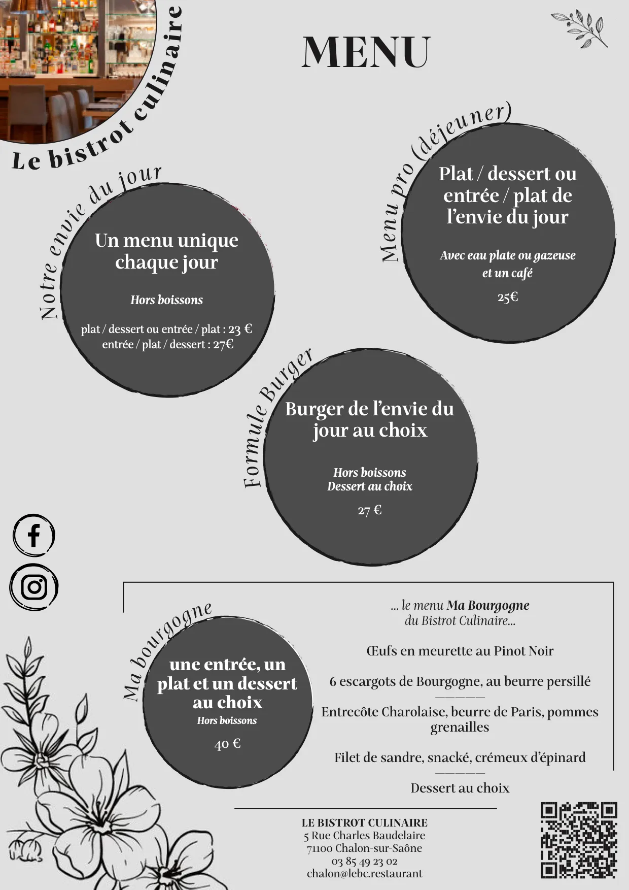 Menu Restaurant