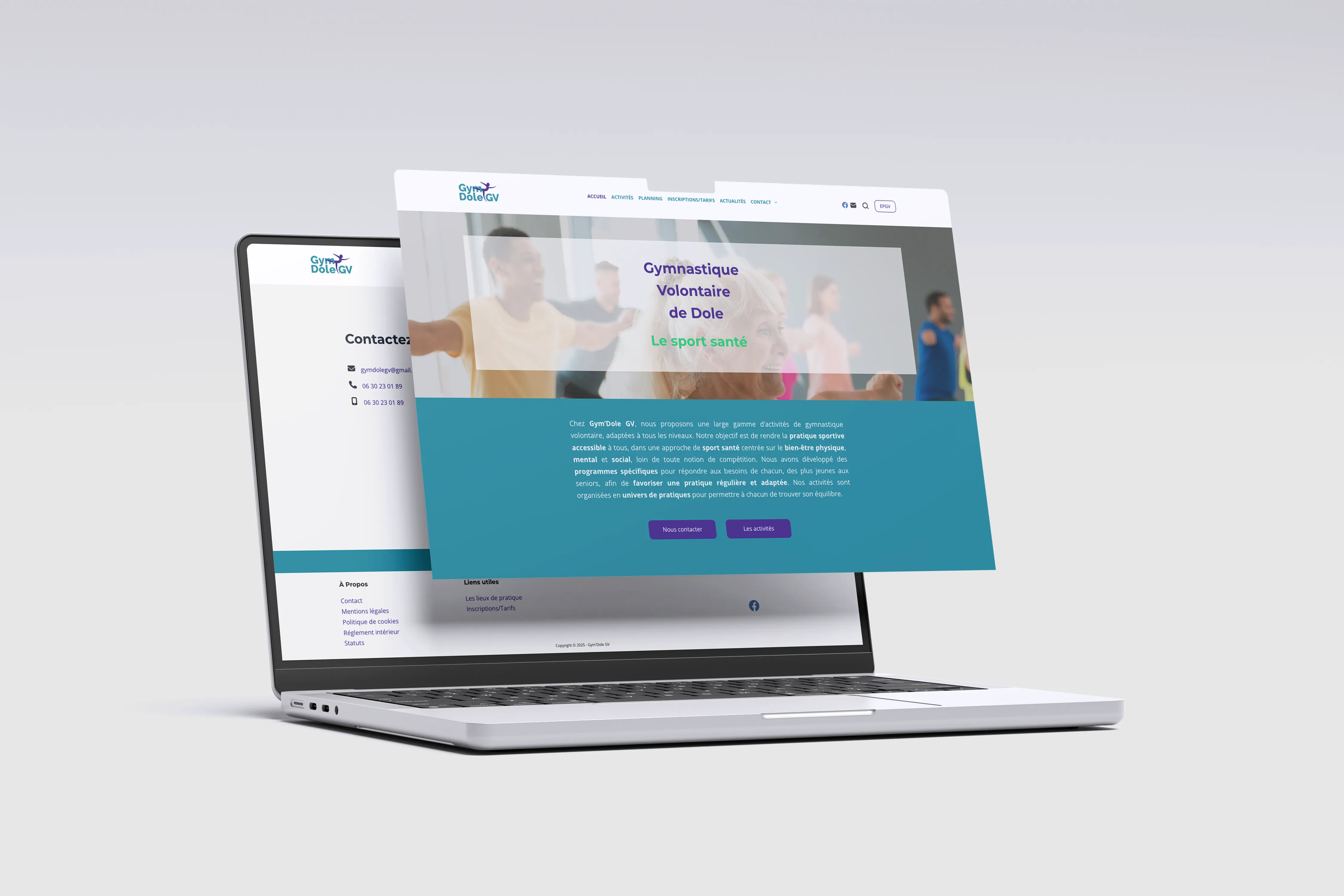 Mockup site GymDole